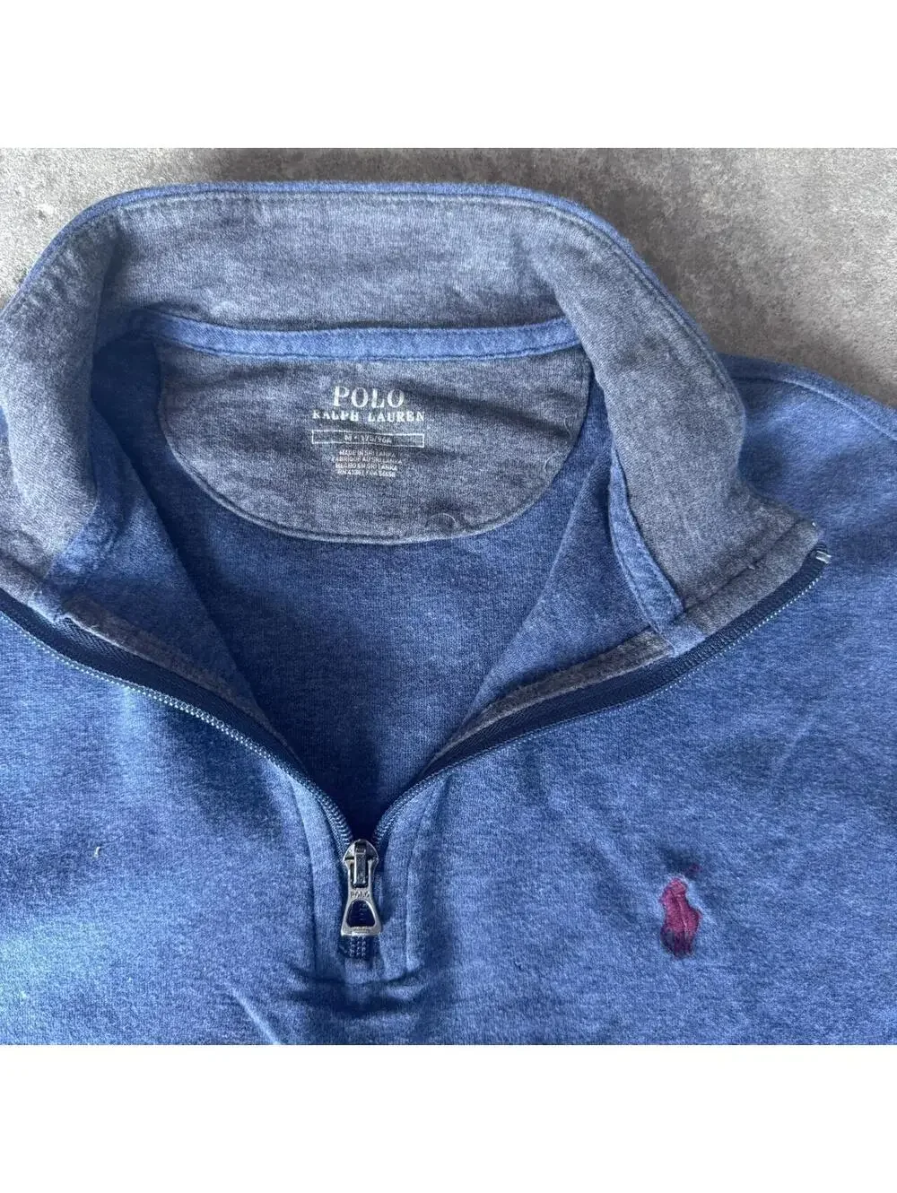 Polo Ralph Lauren blue heather quarter zip